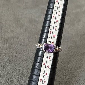 NWOT Samuel B. Sterling Silver and18k gold Ring Size 7